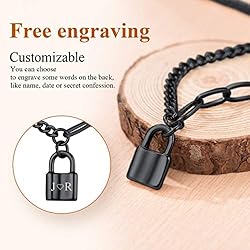 FindChic Customized Necklace for Women, Black
