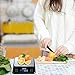 TNO Digital Food Kitchen Scale, 7 Units and High Accuracy Precision Multifunction Cooking Food Scale with Backlit LCD Display, Stainless Steel,11LB/5KG,Batteries Included-Black…