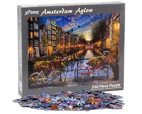 Vermont Christmas Company Amsterdam Aglow Jigsaw Puzzle 550 Piece