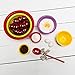 Zak Designs 12.75in Confetti Mixing Bowl, Made with Durable Eco-Friendly Melamine Material, Extra Large Size Serving Dinnerware, Perfect for Indoor/Outdoor Activities (Red, XL, BPA-Free)