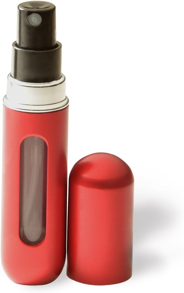 Travella Refillable Perfume Spray Atomizer - 4 ML (.13 FL Ounces) - Travel-Size Women's Personal Fragrance Atomizer - TSA Approved - Fits In Your Purse, Pocket or Luggage - Refills in Seconds - Perfect Addition To Your Refillable Cosmetic Containers