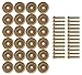 Wood Wheels - 24 Pack with Free Axle Pegs - Made in USA (1.25