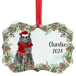 Blue Maine Coon Cat Christmas Ornament 2024