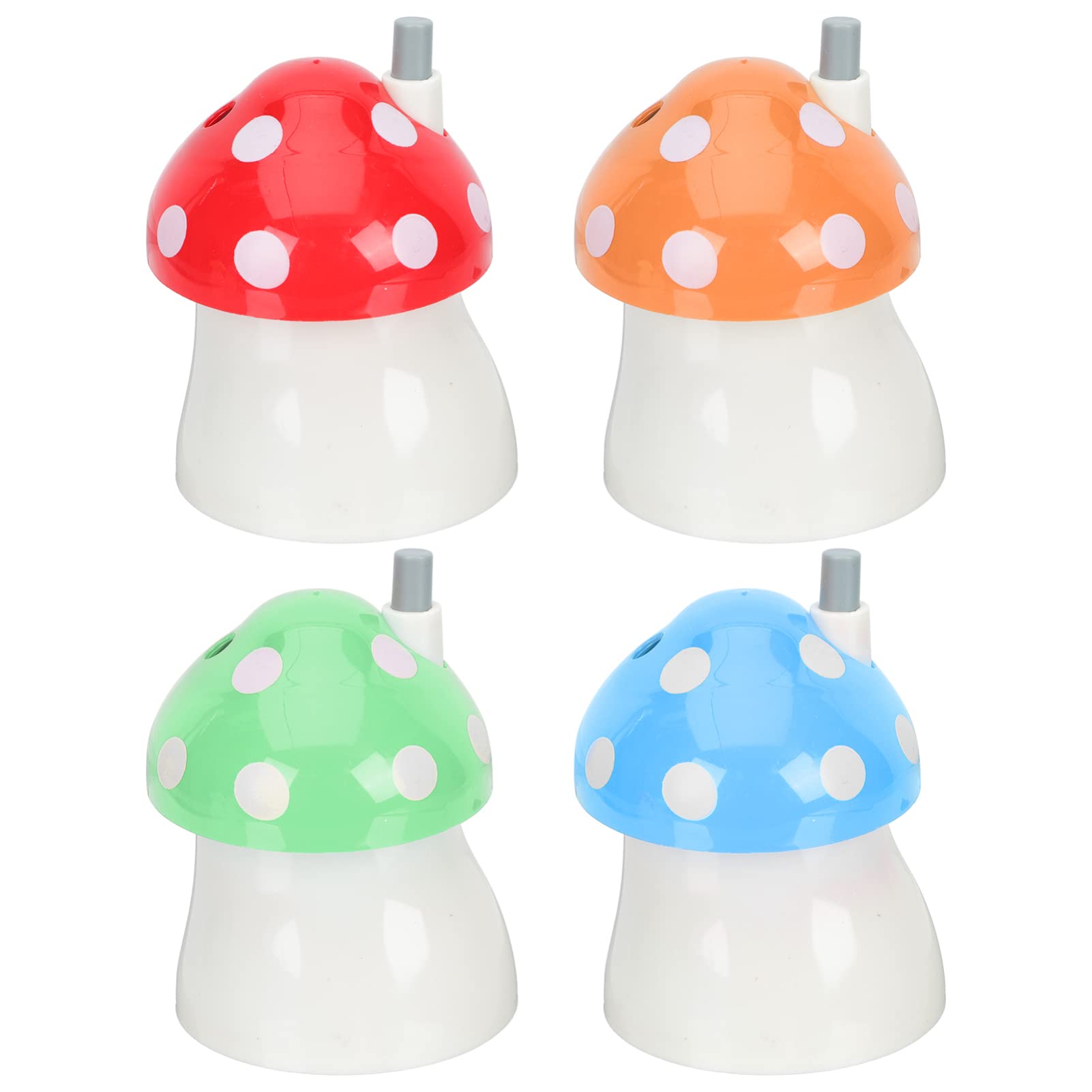 TOPBATHY 4pcs Mushroom Design Toothpick Holders for Home Storage Creative Desktop Decor Compact Floss Dispenser for Restaurants Canteens for Housewarming Colors