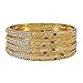 Banithani 18K Goldplated Traditional Indian Bollywood Bangle Set Bracelets Jewelry 28