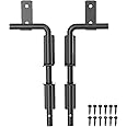 SKYSEN 2 Pack 12" Cane Bolts for Gates, Gate Drop Rod, Gate Stopper- Ultra Drop pin Dia of 19/32"- Heavy Duty gate Bolt- Wood & Vinyl Fence gate Hardware