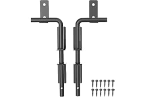 SKYSEN 2 Pack 12" Cane Bolts for Gates, Gate Drop Rod, Gate Stopper- Ultra Drop pin Dia of 19/32"- Heavy Duty gate Bolt- Wood & Vinyl Fence gate Hardware