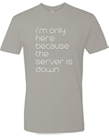 Panoware Men's Gamer Gaming T-Shirt | I'm Only Here Because The Server Is Down