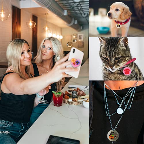 LOKiVE Phone Grip Molds for Resin Casting,16 Cavity Silicone Irregular Round On Top Phone Holder Moulds for DIY Epoxy Resin Mold Jewelry Making Supplies