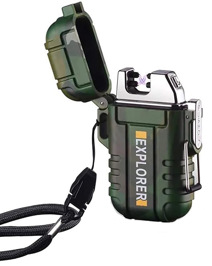 Electric USB Rechargeable Lighter Flameless Windproof Portable for