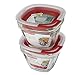 Rubbermaid Easy Find Lids Glass Food Storage Container, 1.5 Cup, Racer Red