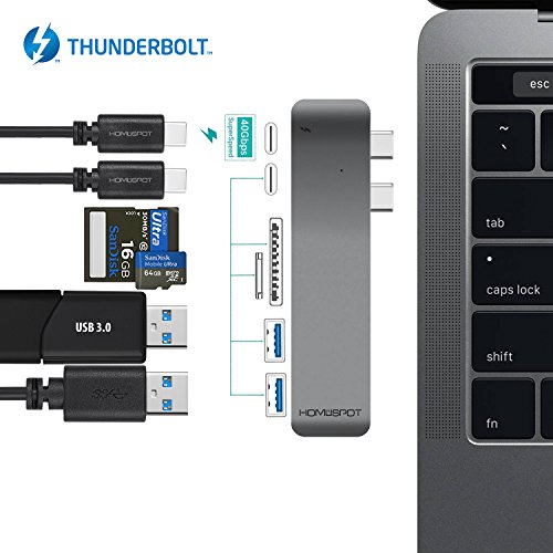Thunderbolt 3 usb c hub docking for macbook pro 2016 20…
