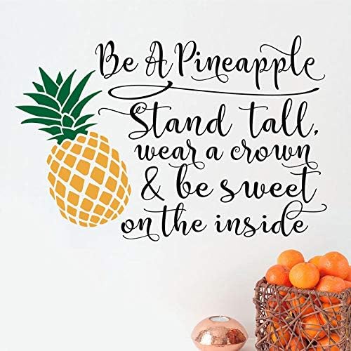 Keletop Be A Pineapple Svg Svg Files For Cricut Wear A Crown Svg Inspirational Womens Gift Dxf Silhouette Vinyl Wall Sticker 58 38cm Amazon Co Uk Kitchen Home