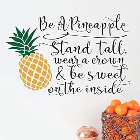 Keletop Be A Pineapple Svg Svg Files For Cricut Wear A Crown Svg Inspirational Womens Gift Dxf Silhouette Vinyl Wall Sticker 58 38cm Amazon Co Uk Kitchen Home