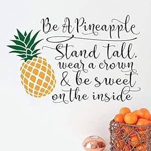 jtxqe Es Una Lima De Piña Que Lleva Una Corona Es Inspiradora/Pegatinas