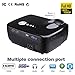 Hausbell Projector, LED Lumens 1500ANSI Luminous efficiency Portable Projector LED Mini Home Projector …