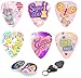 Kids Guitar Picks For Girls Pink Butterfly Christmas Gift Cool 12 Medium Celluloid Picks W/FREE BONUS Sleek Tin Box & Pick Holder. Gift for Girls Kids Teens Daughter Granddaughter