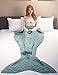 LAGHCAT Mermaid Tail Blanket Knit Crochet and Blanket for Adult, Sleeping Bags (35.5