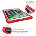 Fintie Case for iPad 6th Generation 2018 / iPad 5th Gen 2017/ iPad Air 2 / iPad Air - [Honey Comb Series] Lightweight Anti-Slip Kids Friendly Shockproof Silicone Cover, Red