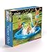 HearthSong Inflatable Water Slide Splash Pool Summer Toys Outdoor Play 12'L Heavy-Duty Vinyl Easy Set Up Ages 4-12