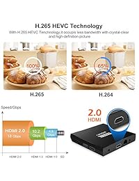Andriod TV Box, Mecool KM9Pro Android 9.0 4K TV Box with DDR4 2GB 16GB Storage Voice Remote Google Certified Media Player Support 2.4G 5G WiFi and BT4.0 or Above