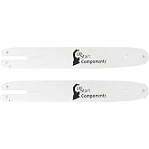 2-Pack 16-Inch Chainsaw Guide Bar Replacement for Stihl MS 170 | (16", 3/8", .050", 55 Drive Links)