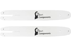 2-Pack 16-Inch Chainsaw Guide Bar Replacement for Stihl MS 170 - (16", 3/8", 050", 55 Drive Links)