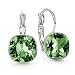 QIANSE Christmas Earrings Gifts for Women Forest Elf Green Hypoallergenic Earrings Emerald Crystals Earrings for Women Girls Birthstone Earrings Women Jewelry Pierced Earrings Birthday Gifts for Wife
