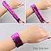 Satkago 12 Pcs Mermaid Slap Bracelets Two-Color Decorative Reversible Sequin Bracelet Birthday Party Favors for Girls Prizes for Kids Classroom Gifts