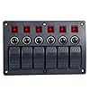 Amarine-made-6-Gang-Red-LED-Indicators-Rocker-Circuit-Breaker-Waterproof-Marine-Boat-Rv-Switch-Panel-PN-CB6-R
