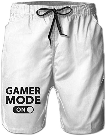 Gamer Mode On Men's Beach Shorts Beach Pants Jaken Summer Tropical Quick Dry Board Shorts Size XL Customize Fashion