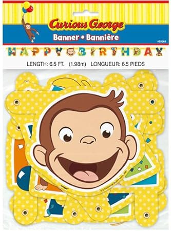 Amazon Co Jp おさるのジョージ バースデーバナー キュリアスジョージ Curious George お誕生日バナー Happy Birthday 誕生日 誕生会 垂れ幕 パーティー コーディネート 装飾 デコレーション キャラクター 雑貨 グッズ おもちゃ