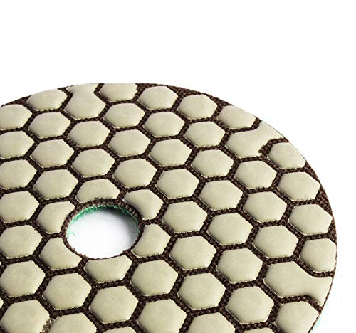 Z-LION 4" Dry Diamond Polishing Pads 2-Pcs Sanding Discs Grit 800 for Concrete Marble Granite