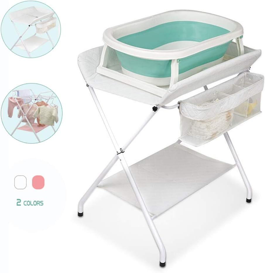 LYXCM Baby Changing Table,Folding Diaper Station Nursery