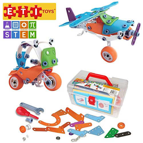 ETI Toys, STEM Learning, 120 Piece Lil Engineers Build & Play Motor