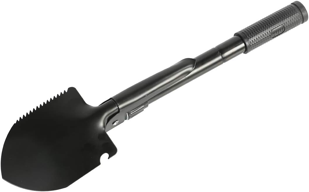 CLICIC Folding Shovel Survival Shovel - Excavating Tool Folding Shovel Camping Gardening Shovel with Wood Saw Side : Garden & Outdoor