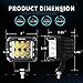oEdRo Side Shooter LED Lights 2Pcs 4 Inch 60W Dual Row LED Pods Off Road Spot Flood Combo Beam Dual Side Cubes Work Light Driving Fog Lights for Trucks Jeep ATV SUV Boat, With Wiring Harness
