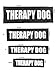 Albcorp Reflective Therapy Dog Patches with Hook Backing for Service Animal Vests/Harnesses Medium (5 X 1.5) Inch