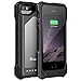iPhone 6 Battery Case, [MFI Apple Certified] Trianium iPhone 6 Portable Charger (4.7 Inches) [Black/Silver]-3500mAh External Power Bank iPhone Protective Charging Case Back Heavy-Duty [Inlaid Metal]