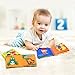 Coolplay Infant Touch and Feel Soft Cloth Book Set for 0-6 Months Squeak, Rattle, Crinkle - Pack of 6