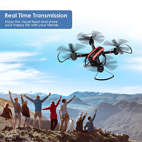 SANROCK 1080P HD Camera Drones for Adults And Kids, X105W RC Quadcopter for Beginners, Wifi Live Video Cam, App Control… - Image 2