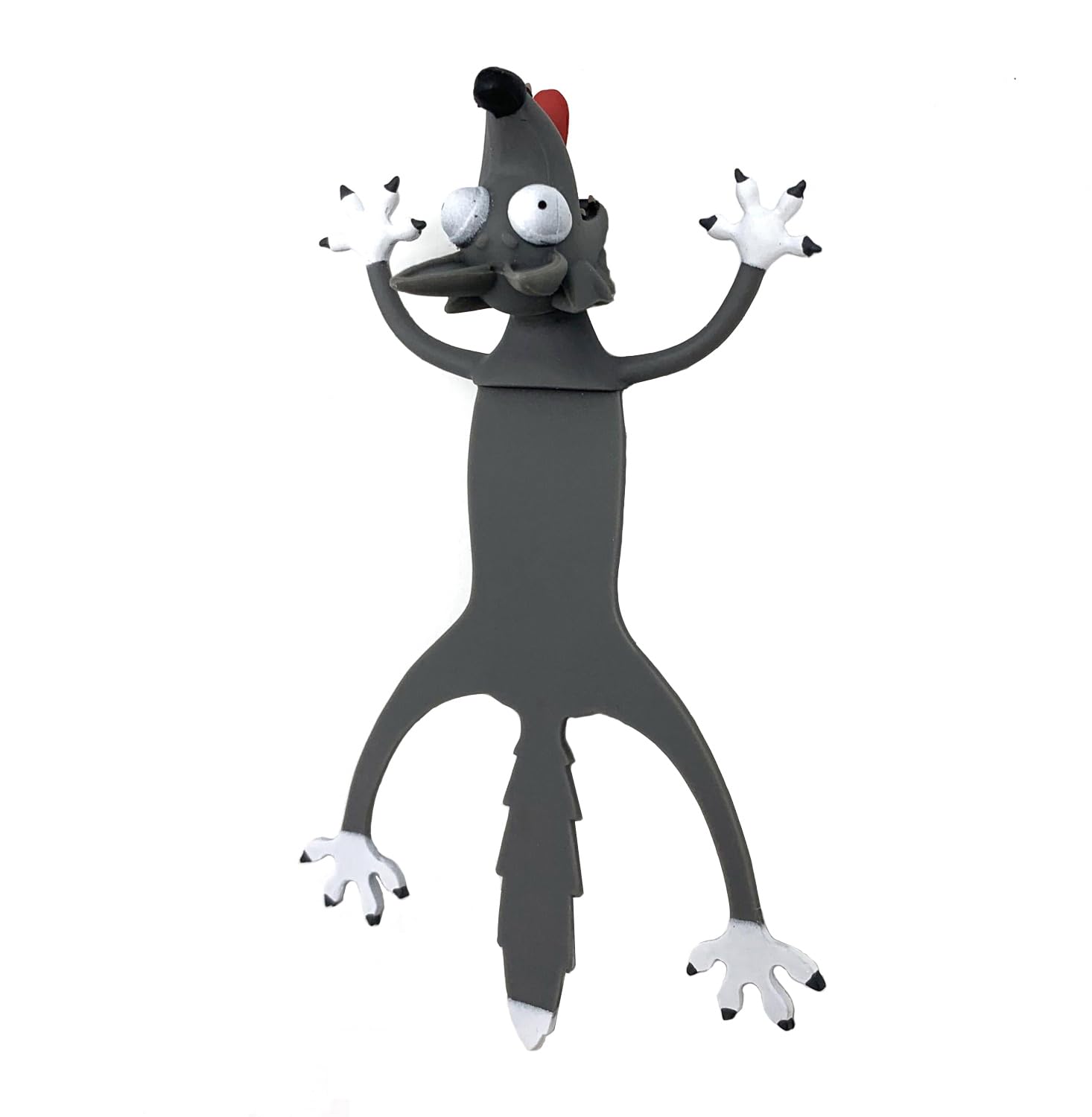 Lovely Bookmarks, KOSTOO Funny 3D Cartoon Bookmark Animals Reading Bookmarks for Students Office Stationery Creative Gift Ideal for Boys Girls (Wolf)