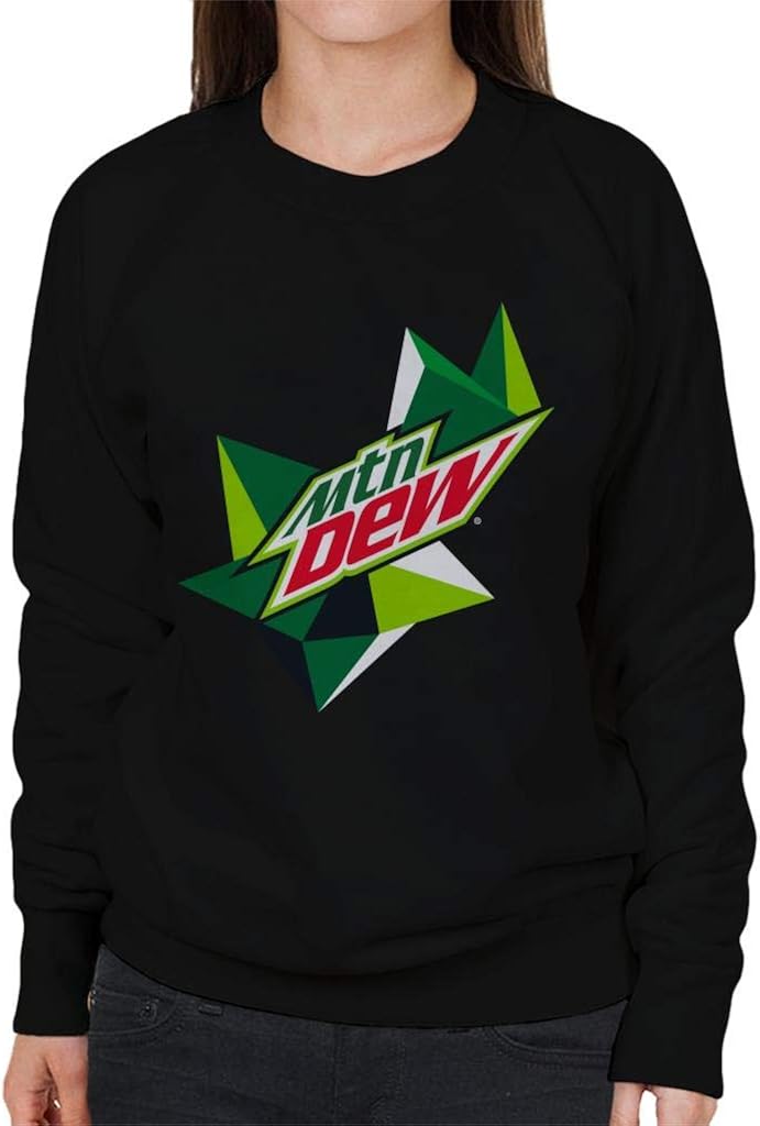 Mountain Dew Original Logo Women's Sweatshirt Amazon.co.uk Clothing