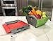 Proper Goods Smart Collapsible Folding Colander - Straining Washing Basket Folds Flat - Easy Storage Design
