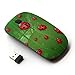 KOOLmouse [ Optical 2.4G Wireless Mouse [ Ladybug Leaf Green Red Art Nature Eco Spring Bug ]