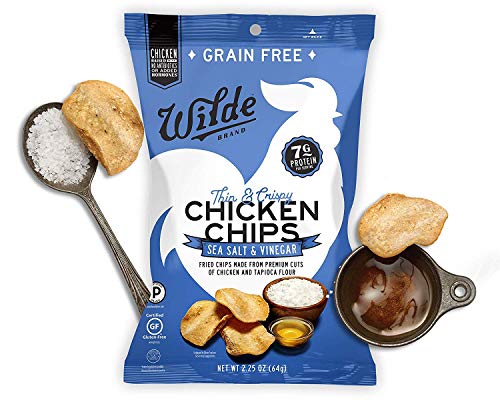Chicken Chips Variety Pack By Wilde Brands, Chicken and Waffle, Himalayan Pink Salt, Nashville Hot, Sea Salt and Vinegar, 2.25oz Bag (4 Count) - Thumbnail 4