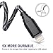 iPhone charger, Eashion Extra Long Lightning Cable Nylon Braided Charge & Sync Charging Cord for iPhone 7 Plus 7 6S Plus 6 Plus SE 5S 5C 5, iPad 2 3 4 Mini, iPad Pro Air, iPod- 6ft 3pack (Carbonblack)
