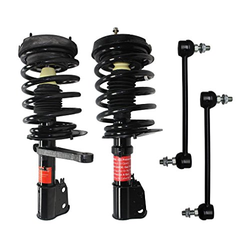 Front - Both (2) Front Driver & Passenger Side Complete Strut & Spring Assembly with (2) Sway Bar End Links - Front