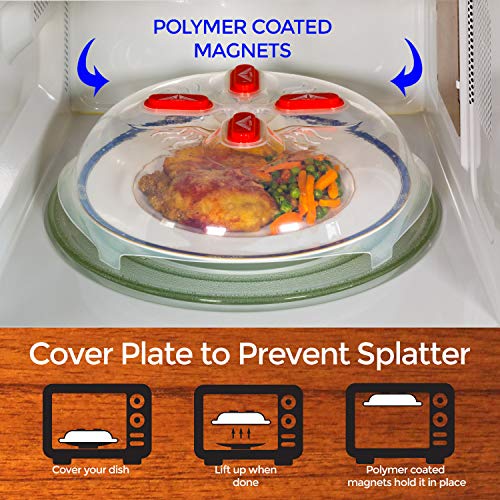 OzBSP Microwave Plate Cover with Steam Vents and Strong