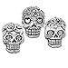 Authentic BELLA FASCINI Flower Bouquet Skull Bead Charm - Dia de los Muertos - 925 Silver - Fits Bracelet